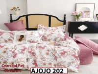 Lenjerie din finet 6 piese si cearceaf cu Elastic - AJOJO202