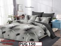 Lenjerie din finet  6 piese si cearceaf cu elastic - PUG 150
