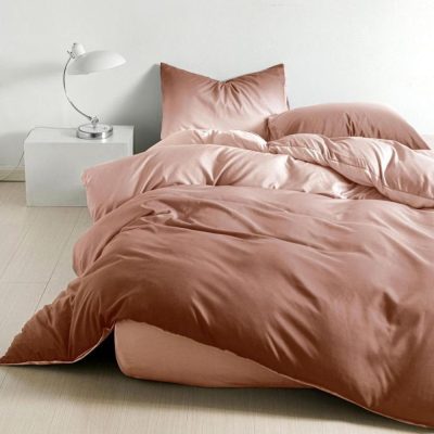 Lenjerie pat 140x200cm 4 piese cu ELASTIC - 3 Bucati 219 Lei -   Maroniu