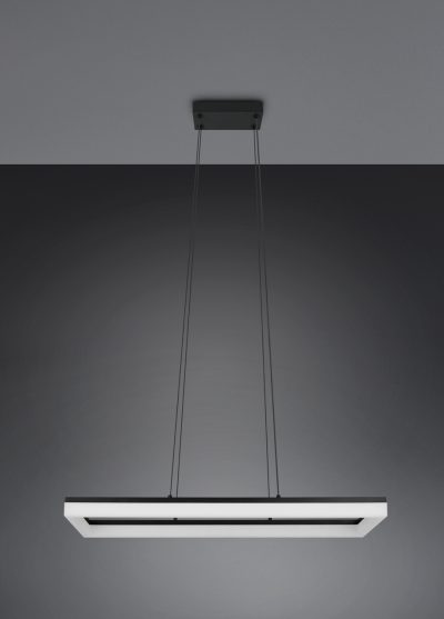 Lustra Camino, RL, 70x20x150 cm, 27W, 1x SMD LED, plastic, negru mat