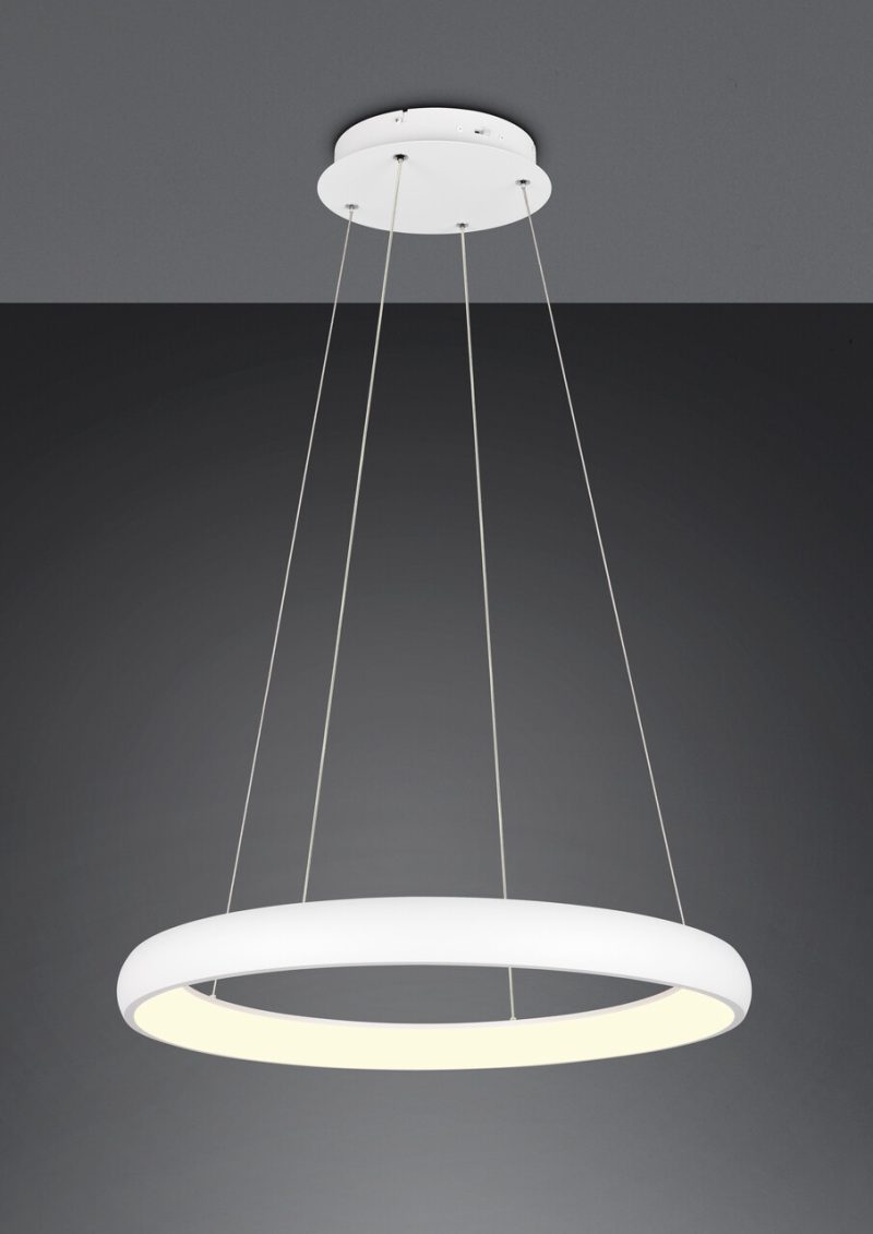 Lustra Cardona, TRIO, 75x150 cm, 59W, 1x SMD LED, metal, alb mat