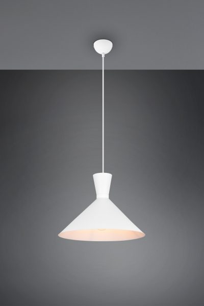 Lustra Enzo, RL, 35x150 cm, 28W, 1x E27, metal, alb mat