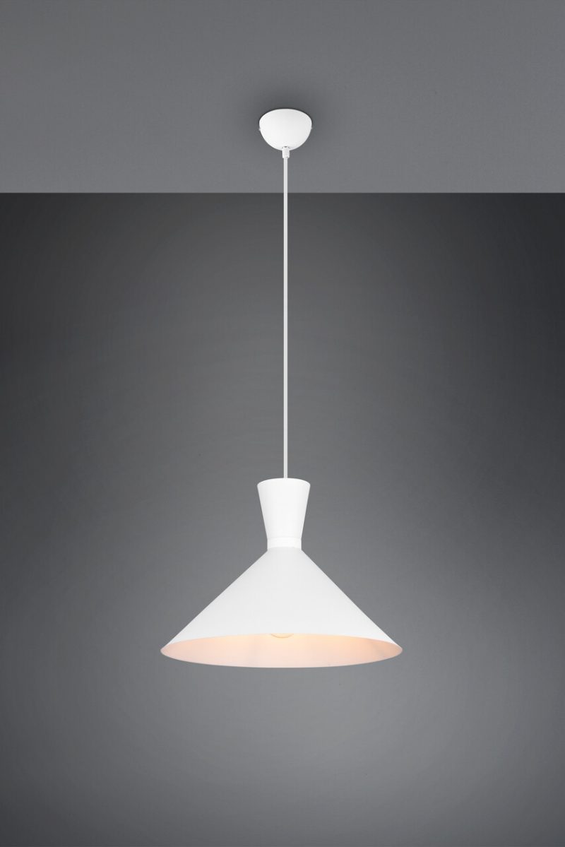 Lustra Enzo, RL, 35x150 cm, 28W, 1x E27, metal, alb mat