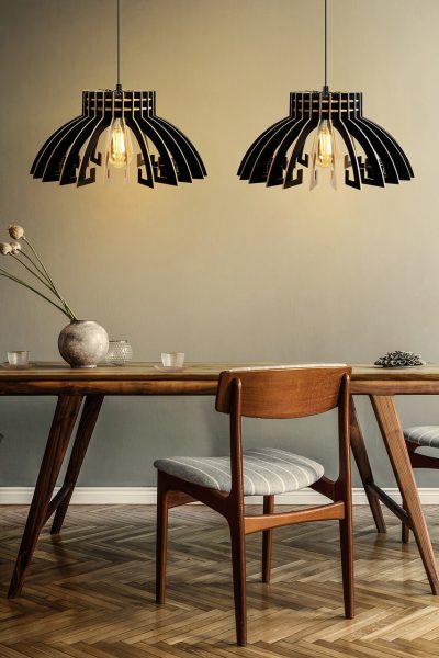 Lustra, Opviq, 390FLH1537, Negru