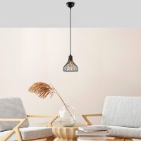 Lustra, Opviq, 942FLG1619, Negru/Maro antic