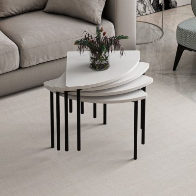 Masuta de cafea, Hanah Home, Emma, 90x42x42 cm, Alb