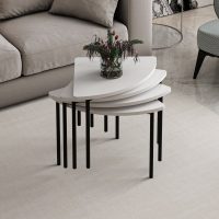 Masuta de cafea, Hanah Home, Emma, 90x42x42 cm, Alb