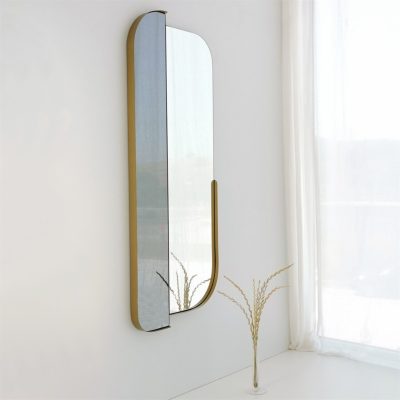 Oglinda decorativa, Hanah Home, Day &amp; Night, 60x130 cm, Auriu