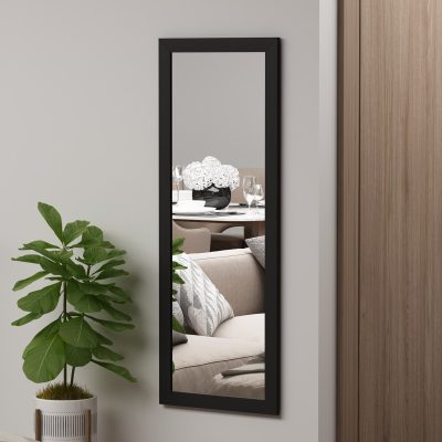 Oglinda decorativa, Hanah Home, Omilo, 40x105x2 cm, Negru
