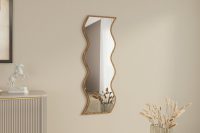 Oglinda decorativa, Hanah Home, Safi, 40x120x2.2 cm, Alb/Maro