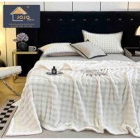 Patura CoCoLiNo, Jojo Home, 200x230cm, tip Blanita Wave, Alb