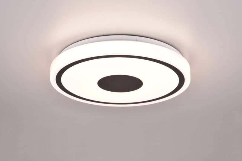 Plafoniera Bunda, RL, 33x5 cm, 16W, 1x SMD, plastic, negru mat