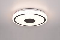 Plafoniera Bunda, RL, 33x5 cm, 16W, 1x SMD, plastic, negru mat