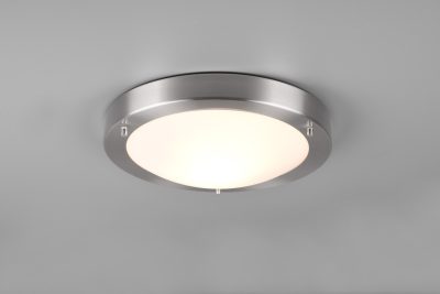 Plafoniera Condus, TRIO, 31.5x8 cm, 60W, 1x E27, metal, nichel mat