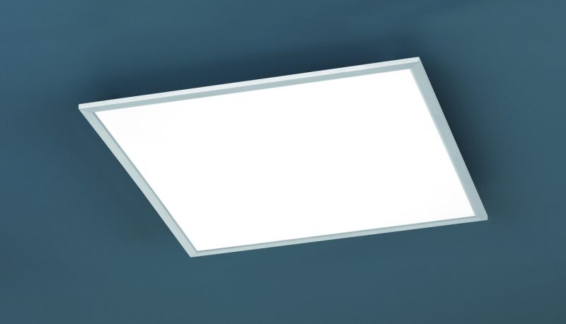 Plafoniera Phoenix, TRIO, 62x62x4 cm, 31W, 1x SMD, metal, nichel mat