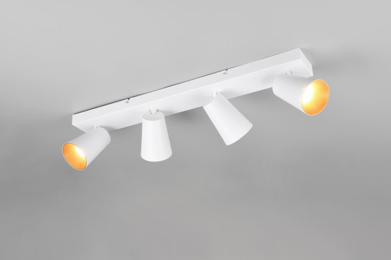 Plafoniera Sharp, TRIO, 64x8.5x16 cm, 10W, 4x GU10, metal, alb mat