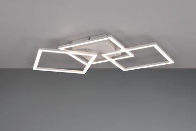 Plafoniera Trail, RL, 52.5x52.5x7 cm, 31W, 1x SMD, metal, alb mat
