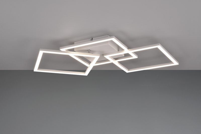 Plafoniera Trail, RL, 52.5x52.5x7 cm, 31W, 1x SMD, metal, alb mat