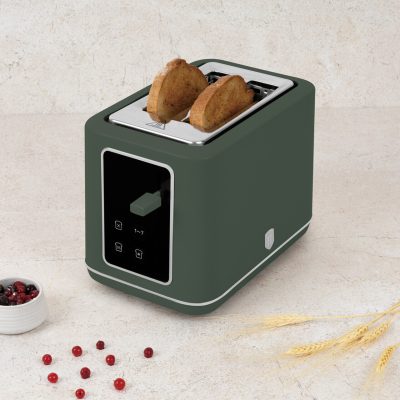 Prajitor de paine digital Berlinger Haus, Matte Green, 27.8x16.6x19.1 cm, inox, verde mat