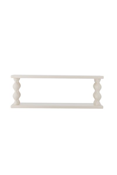 Raft de perete, Bloomingville, Salino, 60x17x21.5 cm, MDF/lemn de brad, alb