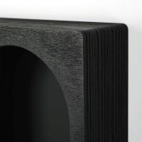 Raft de perete, Hanah Home, Cry003-S, 35x23x6 cm, Negru