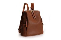 Rucsac, Lucky Bees, 359 v3 Tan, piele ecologica, maro