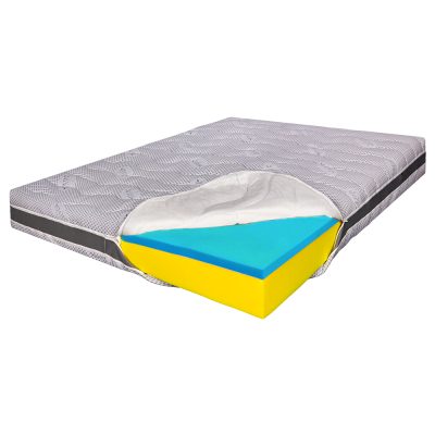 Saltea de pat Ortopedica 120x190 – Husa Ioni de Argint, 23 cm, Reversibila, Hotel Range
