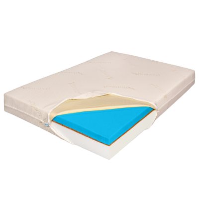 Saltea de Pat Ortopedica, Bio Cocos, Bio Bambus, 15+2+6 cm, 90x190