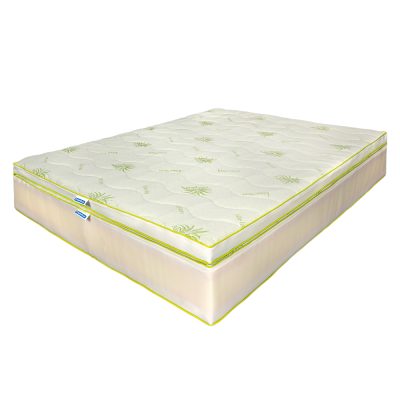 Saltea de pat Ortopedica cu Arcuri Pocket, 120x200 – Aloe Vera Adaptive 4 in 1, Topper detasabil 7 cm Memory, 35 cm, Hotel Range
