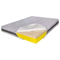 Saltea de pat Ortopedica, din Latex, 180x200 – Husa Ioni de Argint, 23 cm, Reversibila, Hotel Range