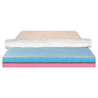 Saltea de pat Ortopedica pentru copii, 160x200 - Latex, Cocos, Husa Bumbac, Econatura