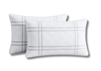 Set 2 Perne Somnart matlasate Grid Confort 50x70 cm
