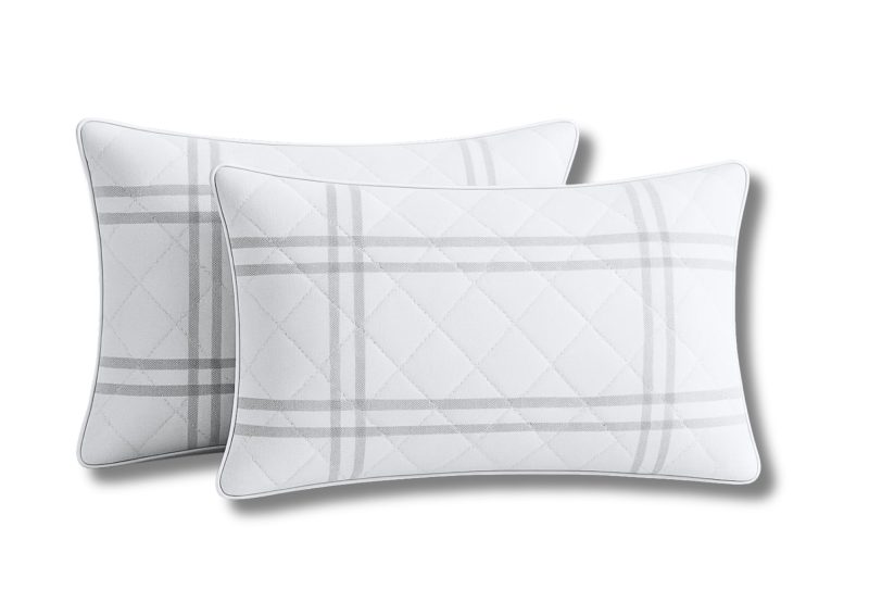 Set 2 Perne Somnart matlasate Grid Confort 50x70 cm