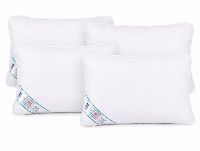 SET 4 Perne Medicinale Hipoalergenice Somnart 50x70cm, HypoallergenicMed, matlasate, lavabile la 95 de grade, fermitate medie spre tare