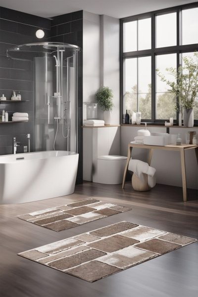 Set covorase de baie, L'essentiel Maison, CT-5179, Multicolor