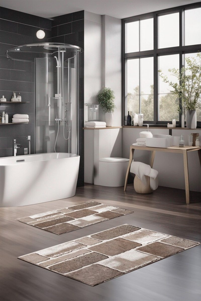 Set covorase de baie, L'essentiel Maison, CT-5179, Multicolor