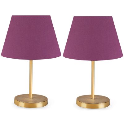 Set de lămpi de masă, Opviq, 780SGN1863, Mov