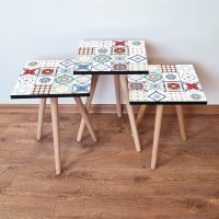 Set masute 3 piese, Hanah Home, 3Shp398, Multicolor