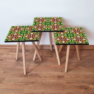 Set masute 3 piese, Hanah Home, 3Shp49, Multicolor