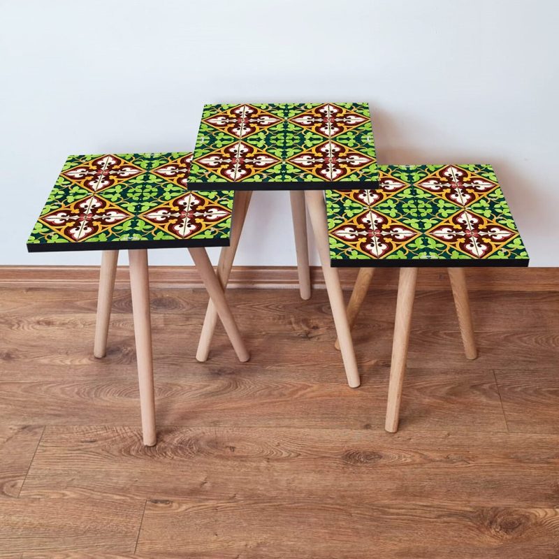 Set masute 3 piese, Hanah Home, 3Shp49, Multicolor