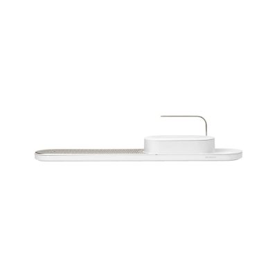Set organizator chiuveta cu suport de uscare vase, Brabantia, SinkStyle Mineral, 75x13x15 cm, plastic/inox, alb