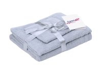 Set prosoape bumbac Somnart, 600gsm, de fata 50x90 cm + de corp 70x140 + de maini 30x50 cm, gri