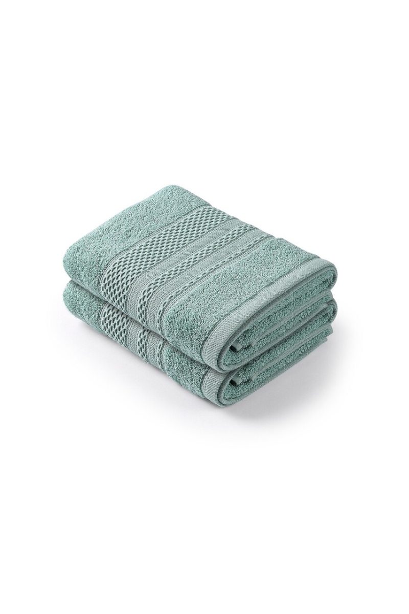 Set prosoape, L'essentiel Maison, Piramit, Verde