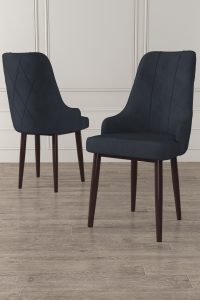 Set scaune 2 piese, Hanah Home, Trex, Antracit/Maro