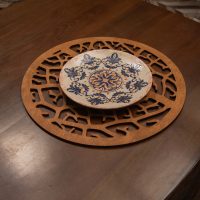 Set suporturi de farfurie din lemn, Hermia, 790PYN1103, Dimensiune: 36 x 36 cm (4 bucăți), Maro