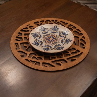 Set suporturi de farfurie din lemn, Hermia, 790PYN1143, Dimensiune: 36 x 36 cm (6 bucăți), Maro