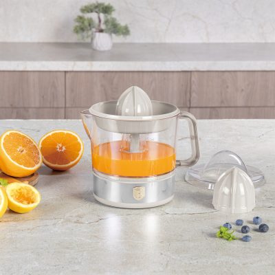 Storcator electric de citrice Berlinger Haus, Sahara, 40W, 700 ml, plastic/inox, crem/transparent