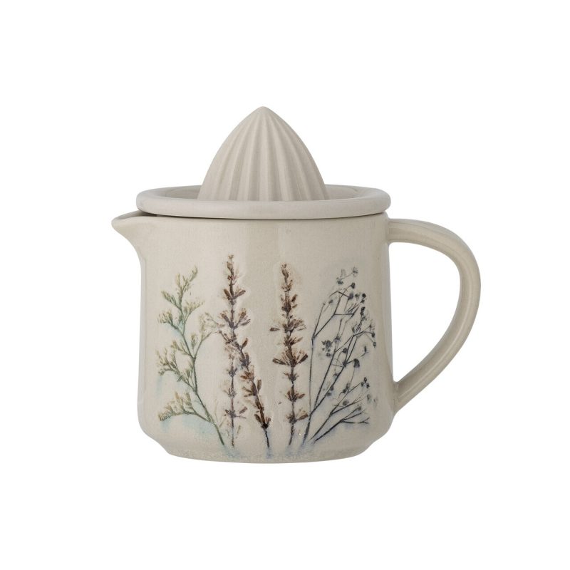 Storcator lamaie, Bloomingville, Bea, 14.5x10x14 cm, 450 ml, ceramica, natural