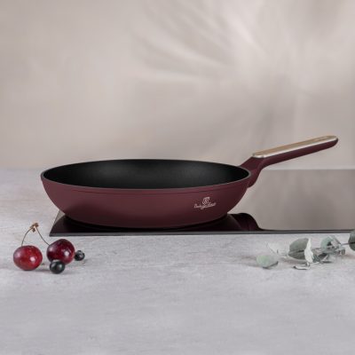 Tigaie Berlinger Haus, Leonardo Nordic, 28 cm, 2.4 L, aluminiu forjat, visiniu mat