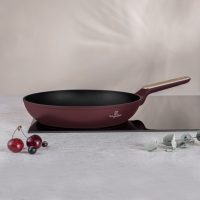 Tigaie Berlinger Haus, Leonardo Nordic, 28 cm, 2.4 L, aluminiu forjat, visiniu mat